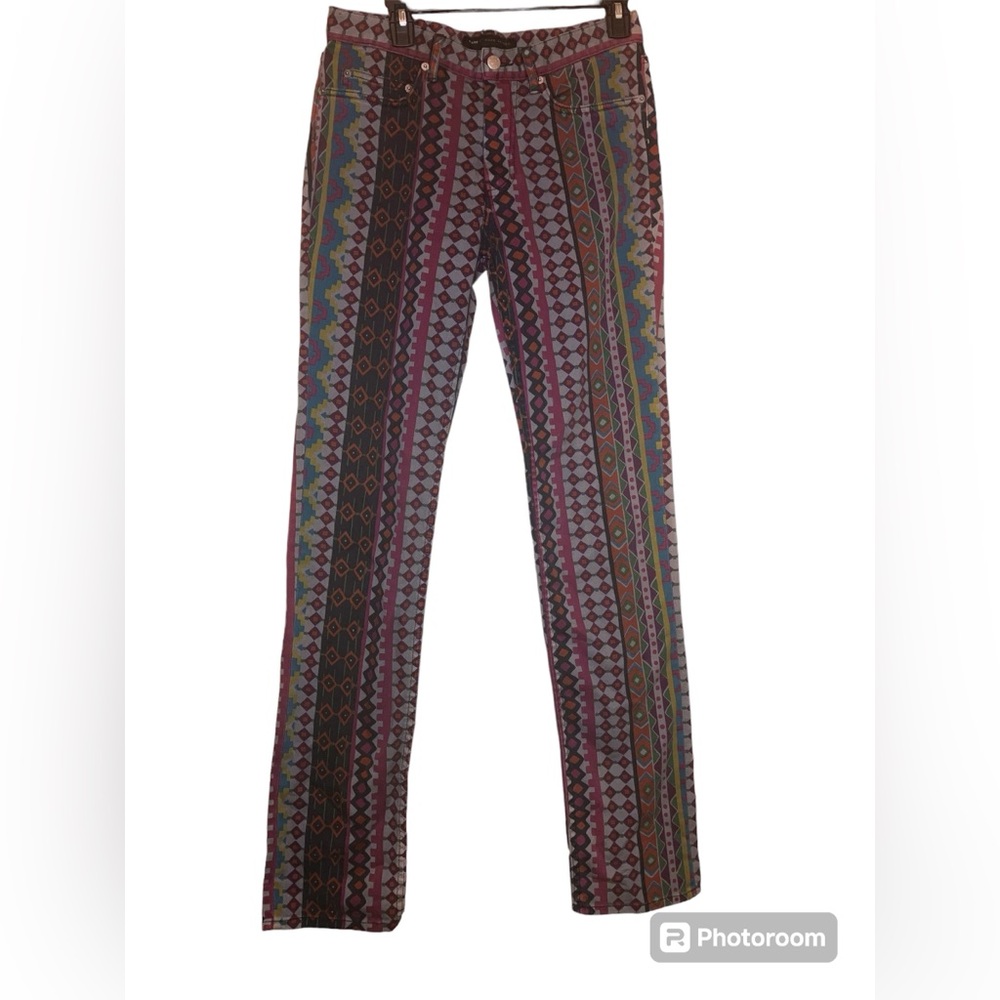 Marc by Marc Jacobs stick fit psychedelic abstract geometric pants 30 x 34